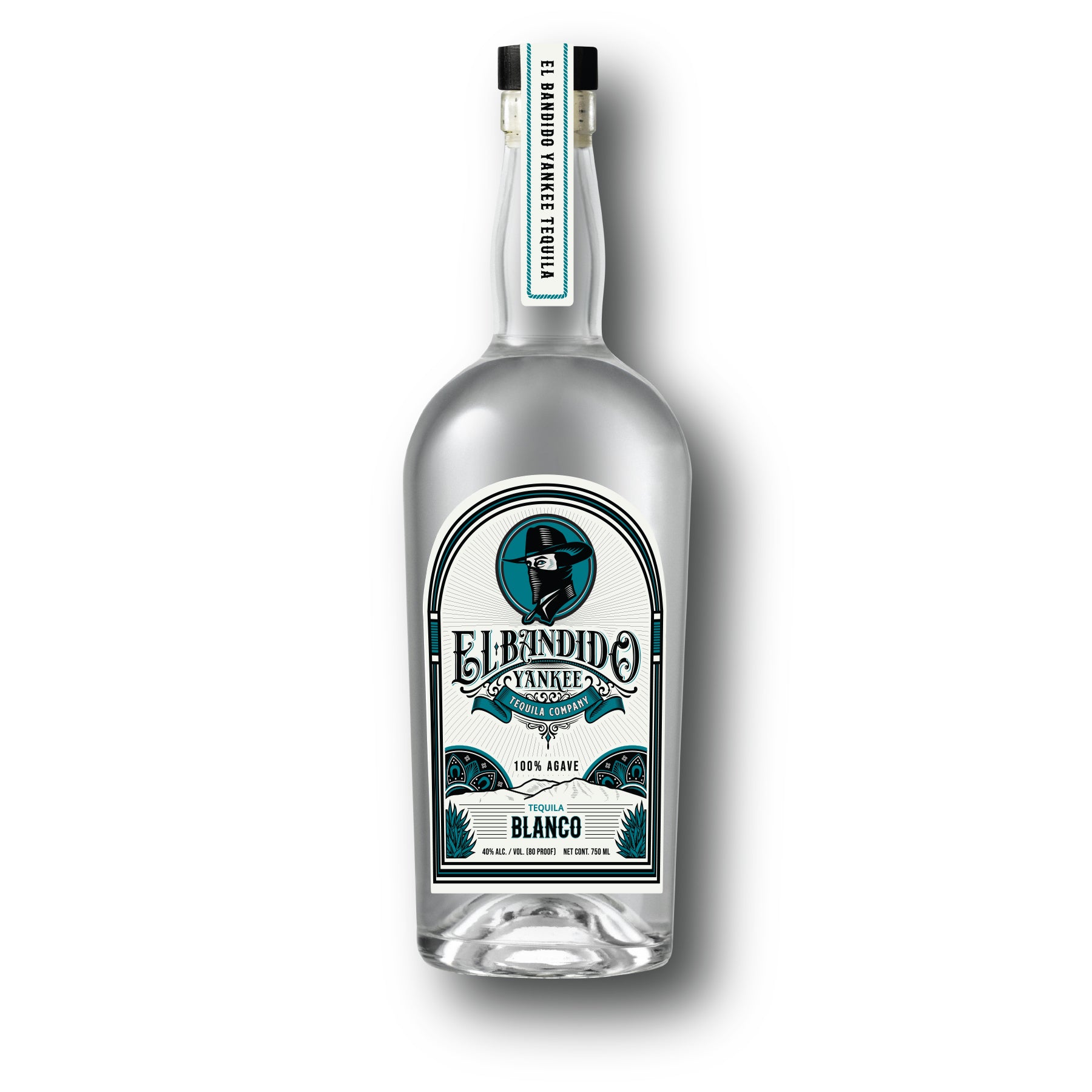 El Bandido Yankee Tequila official product photography